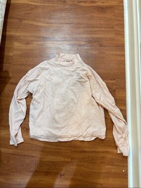 Everlane Blush Mock Neck Long Sleeve Top